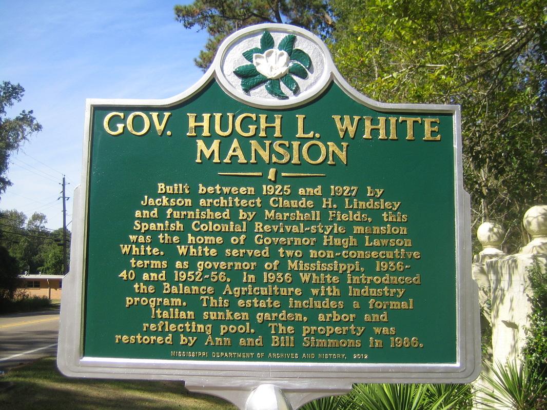 Gov. Hugh L. White Mansion Marion County, MS